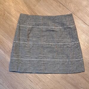 Tommy Hilfiger Black and White Plaid Mini Skirt